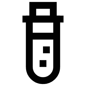 Closed Test Tube Icon from Atlas Line Set