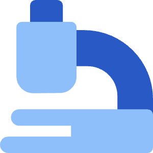 Microscope Observation Sciene Icon from Core Flat Set