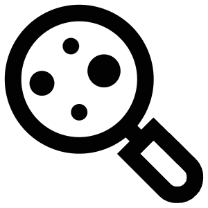 Organism Magnifying Glass Icon from Atlas Line Set