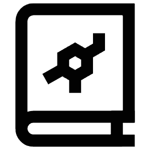 Science Book Icon from Atlas Line Set