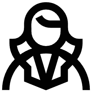 Scientist Woman Icon from Atlas Line Set