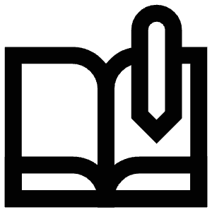 Write Book Icon from Atlas Line Set