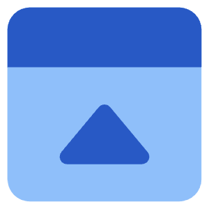 Bar Top Panel Close Icon from Core Flat Set