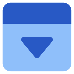 Bar Top Panel Open Icon from Core Flat Set