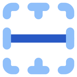 Border Horizontal Icon from Core Flat Set