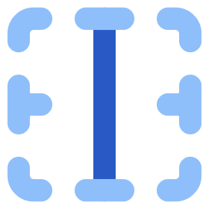 Border Vertical Icon from Core Flat Set