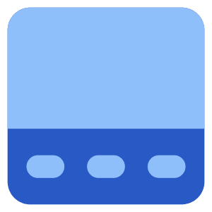 Layout Bottom Bar Icon from Core Flat Set