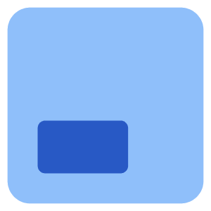 Layout Position Bottom Left Icon from Core Flat Set