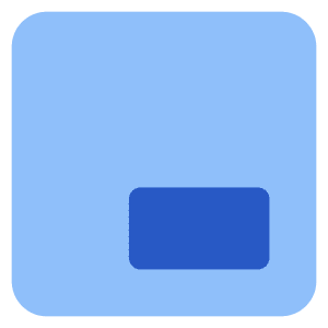 Layout Position Bottom Right Icon from Core Flat Set