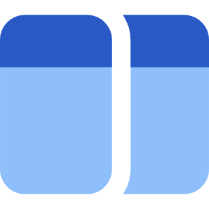 Split Horizontal Icon from Core Flat Set