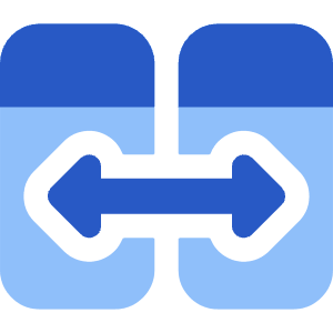 View Side By Side Icon from Core Flat Set