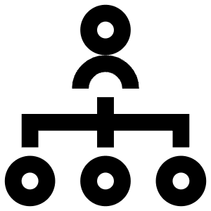 Hierarchy Account User Icon from Atlas Line Set