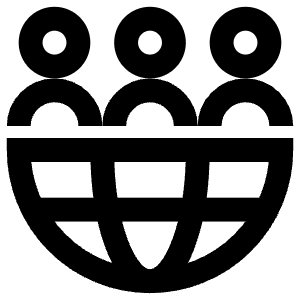 International People Group Icon from Atlas Line Set