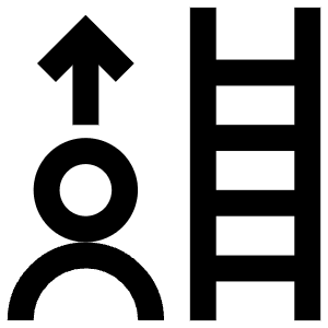 Ladder Account Up Icon from Atlas Line Set
