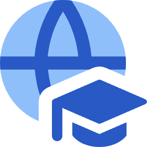 Global Learning Icon from Core Flat Set