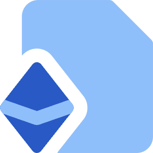 Document Smart Contract Icon from Core Flat Set