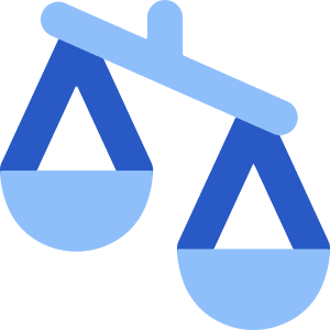 Justice Scale 3 Icon from Core Flat Set