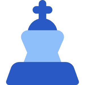 Chess King Icon from Core Flat Set
