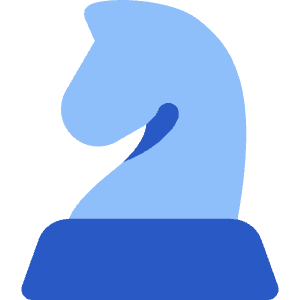 Chess Knight Icon from Core Flat Set