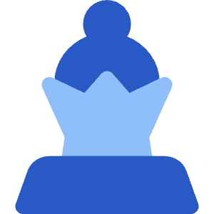 Chess Queen 1 Icon from Core Flat Set