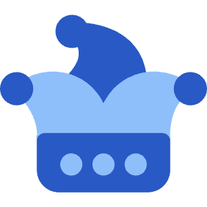 Jester Joker Hat Icon from Core Flat Set