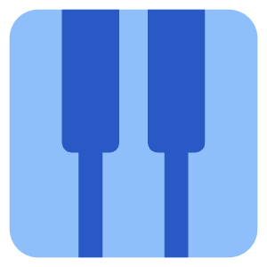 Piano Keys Icon from Core Flat Set