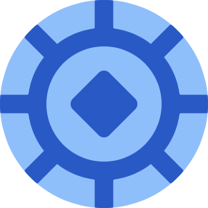 Poker Chip Icon from Core Flat Set