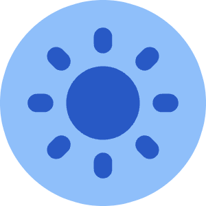 Light Display Mode Icon from Core Flat Set