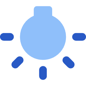 Light Home Ceiling On Icon from Core Flat Set