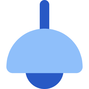 Lighting Decorative Ceiling Lamp Icon from Core Flat Set