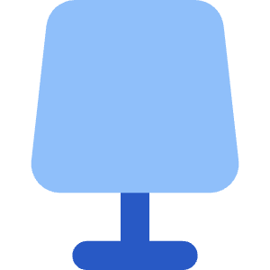Table Lamp 2 Icon from Core Flat Set