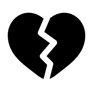 Heart Broken Icon from Solar Bold Set