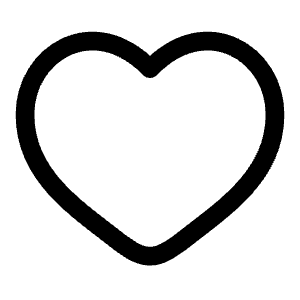 Heart Icon from Solar Linear Set