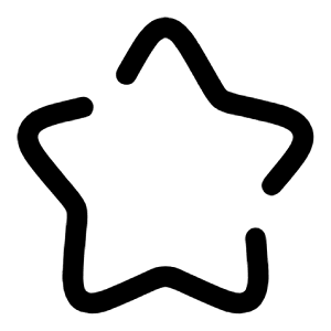 Star Icon from Solar Broken Set