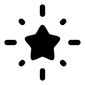 Star Shine Icon from Solar Bold Set
