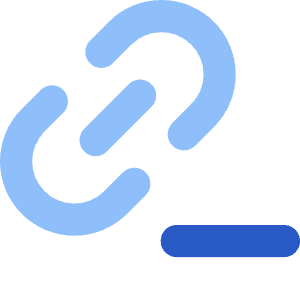 Link Chain Remove Subtract Icon from Core Flat Set