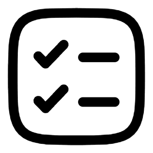Checklist Minimalistic Icon from Solar Linear Set