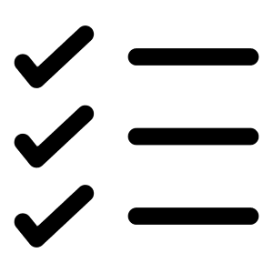 Checklist Icon from Solar Bold Set