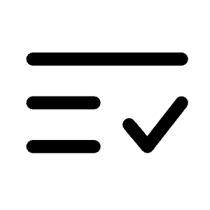 List Check Minimalistic Icon from Solar Bold Set