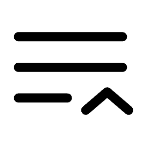 List Up Minimalistic Icon from Solar Bold Set