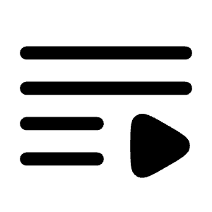 Playlist Icon from Solar Bold Set