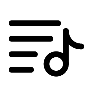 Playlist Minimalistic 2 Icon from Solar Linear Set