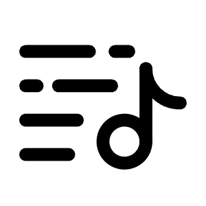Playlist Minimalistic 2 Icon from Solar Broken Set