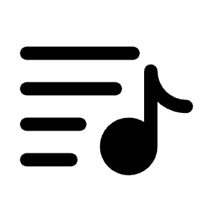 Playlist Minimalistic 2 Icon from Solar Bold Set