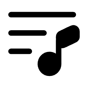 Playlist Minimalistic 3 Icon from Solar Bold Set