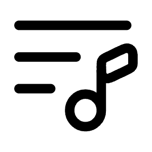 Playlist Minimalistic 3 Icon from Solar Linear Set