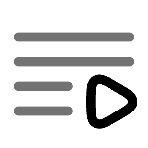 Playlist Icon from Solar Line Duotone Set