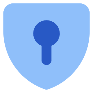 Keyhole Shield Icon from Core Flat Set