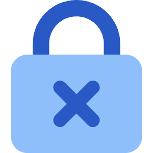 Lock Encryption Off Icon from Core Flat Set