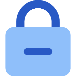 Lock Encryption Remove Icon from Core Flat Set